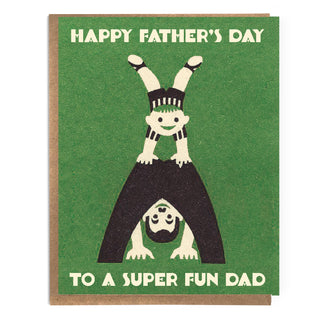 Happy Father's Day To A Super Fun Dad Cute Father's Day Card