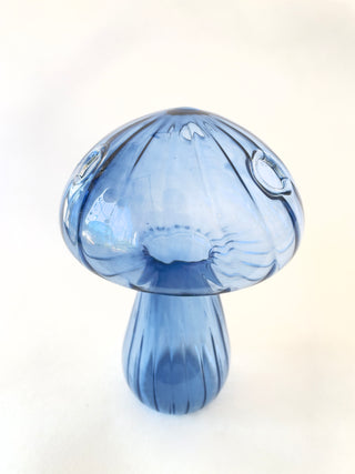 Colored Glass Mushroom Vase