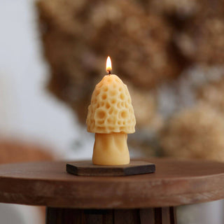 Mushroom Candles – 100% Pure Beeswax – 3 Styles: Amanita Mushroom