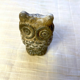Glass Antiqued Sm Owl