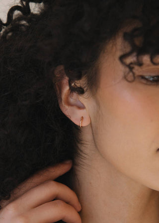 Mini Hoop Earrings - Gold