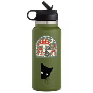 Lurking Kitty Cat Cute Vinyl Sticker