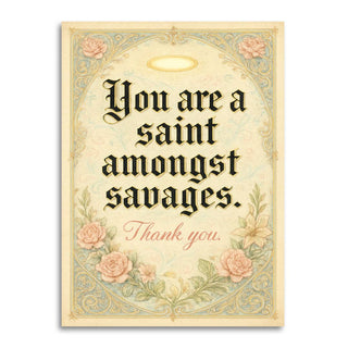 Saint Amongst Savages Thank You Card