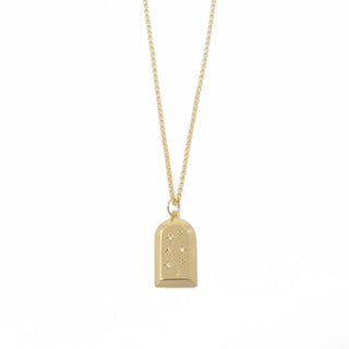 Ferris Diamond CZ Arch Amulet Necklace - Gold