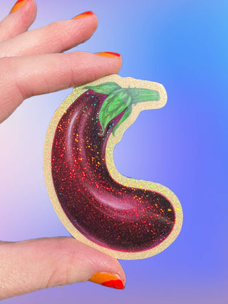 Eggplant Sticker - 3 Inch