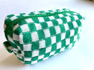 Indie South | Checkerboard Cosmetic Accessory Zipper Pouch