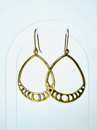 Moon Phase Hoop Earrings