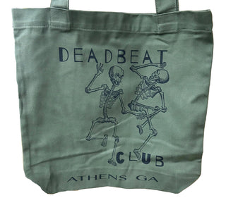 Dead Beat Club - Olive Green Tote