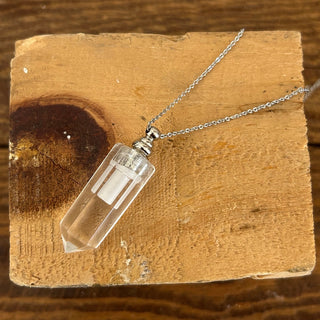 Gemstone Vial Necklace