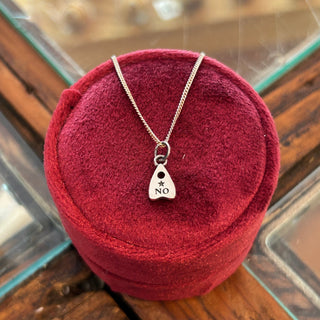 Sterling Ouija Planchette Necklace