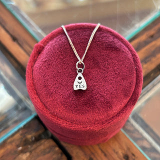 Sterling Ouija Planchette Necklace