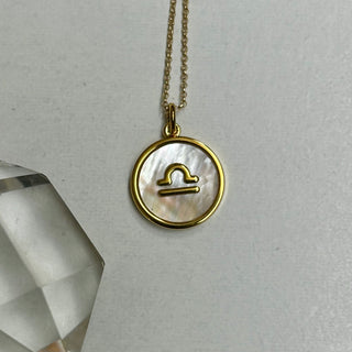 Zodiac Mother of Pearl Necklace