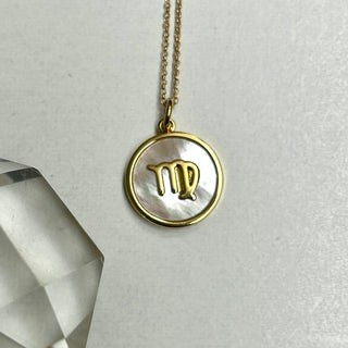 Zodiac Mother of Pearl Necklace
