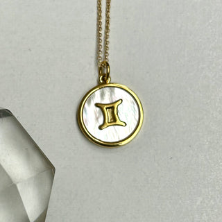 Zodiac Mother of Pearl Necklace