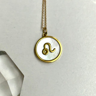 Zodiac Mother of Pearl Necklace