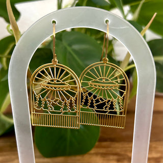I Want to Believe UFO Earrings