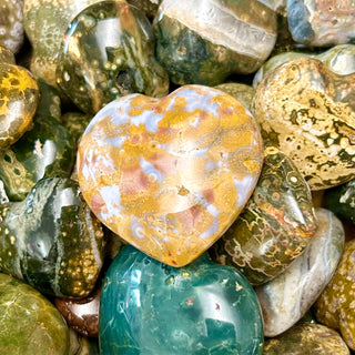 Ocean Jasper Heart Stones