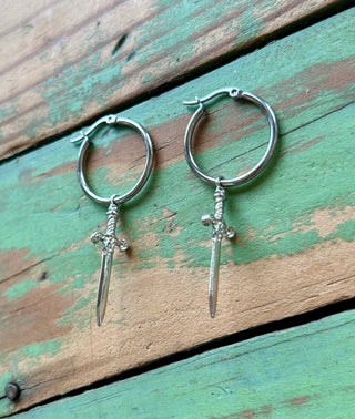 Dagger Hoop Earrings