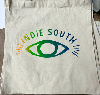 Indie South Rainbow Screen-printed Tote Bag
