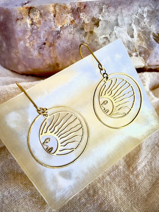 Midday Sun Hoop Earrings