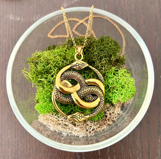 Auryn Brass Neverending Story Pendant Necklace