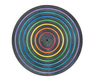 Rainbow Chakra Soapstone Incense Burner for Stick or Cone Incense