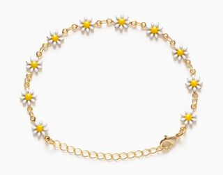 Daisy Chain Choker Necklace 17"