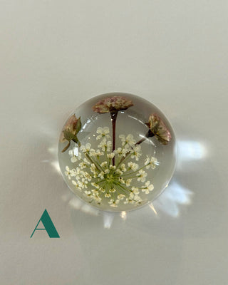 Preserved Florals Resin Half-Sphere