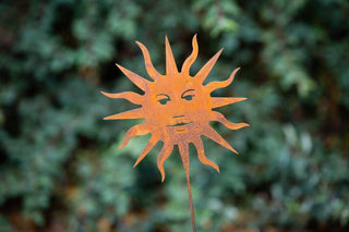 Sun Pick Rusty Metal Silhouette Garden Yard Home Art Decor