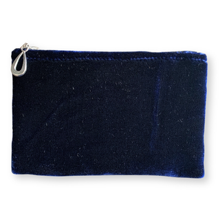 Silk Velvet Coin Purse: Hibiscus