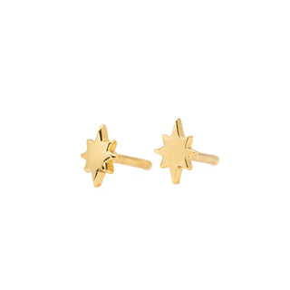 Starburst Stud Earrings - Gold