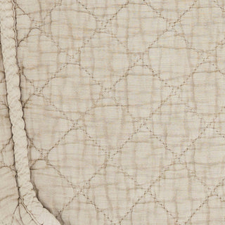 Soft Cotton Quilted Cosmetic Bag: Terracotta / 9"x7"