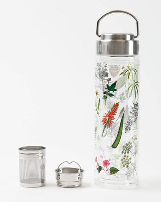 Glass Tea Infuser Bottle - Medicinal Botany