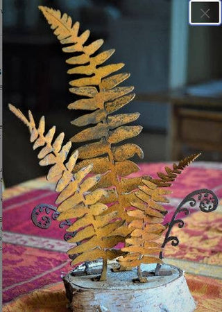 Small Fern Leaf Tab - Metal Silhouette Garden Yard Home Art