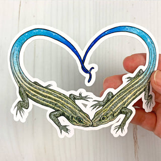 Skink Heart Vinyl Sticker
