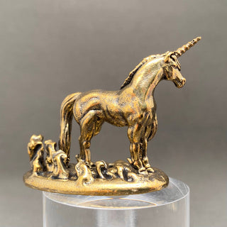 Brass Unicorn Desktop Figurine