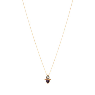 Classic Thistle Necklace: Labradorite