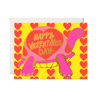 Valentine Turtle greeting card: Single