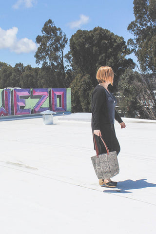 Sol Block Print Tote Bag