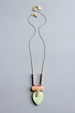 Geometric jasper necklace