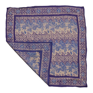 Hand Dyed Batik Bandana - Vines