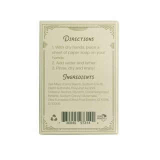 Paper Soap – Olive Oil Scent