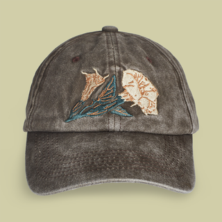 Datura Embroidered Ball Cap Herbalist Plant Lover