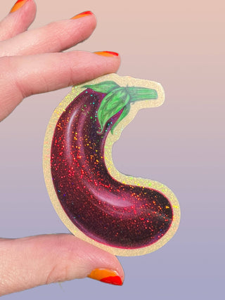 Eggplant Sticker - 3 Inch
