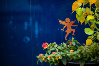 Dancing Girl Fairy Stake - Metal Silhouette Garden Yard Home