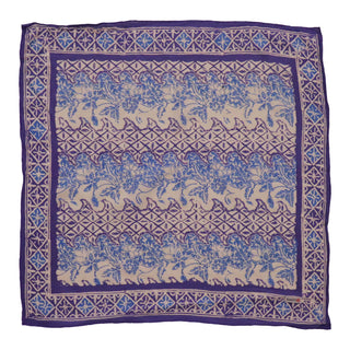Hand Dyed Batik Bandana - Vines