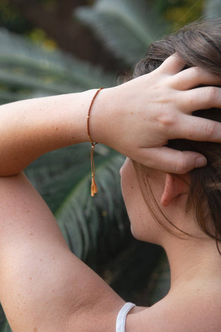 Sintha Silk Bead Bracelet: Charcoal