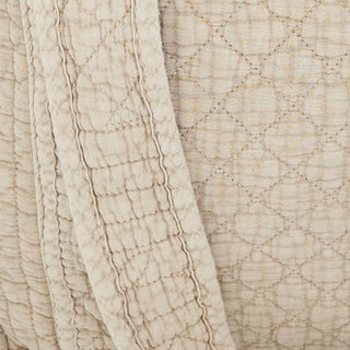 Soft Cotton Quilted Tote Bag: Taupe / 14"x12"