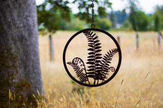 Fern Ring Metal Silhouette Garden Yard Home Art Decor