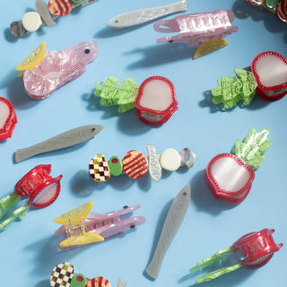 Sardine Fish Hair Clip Set